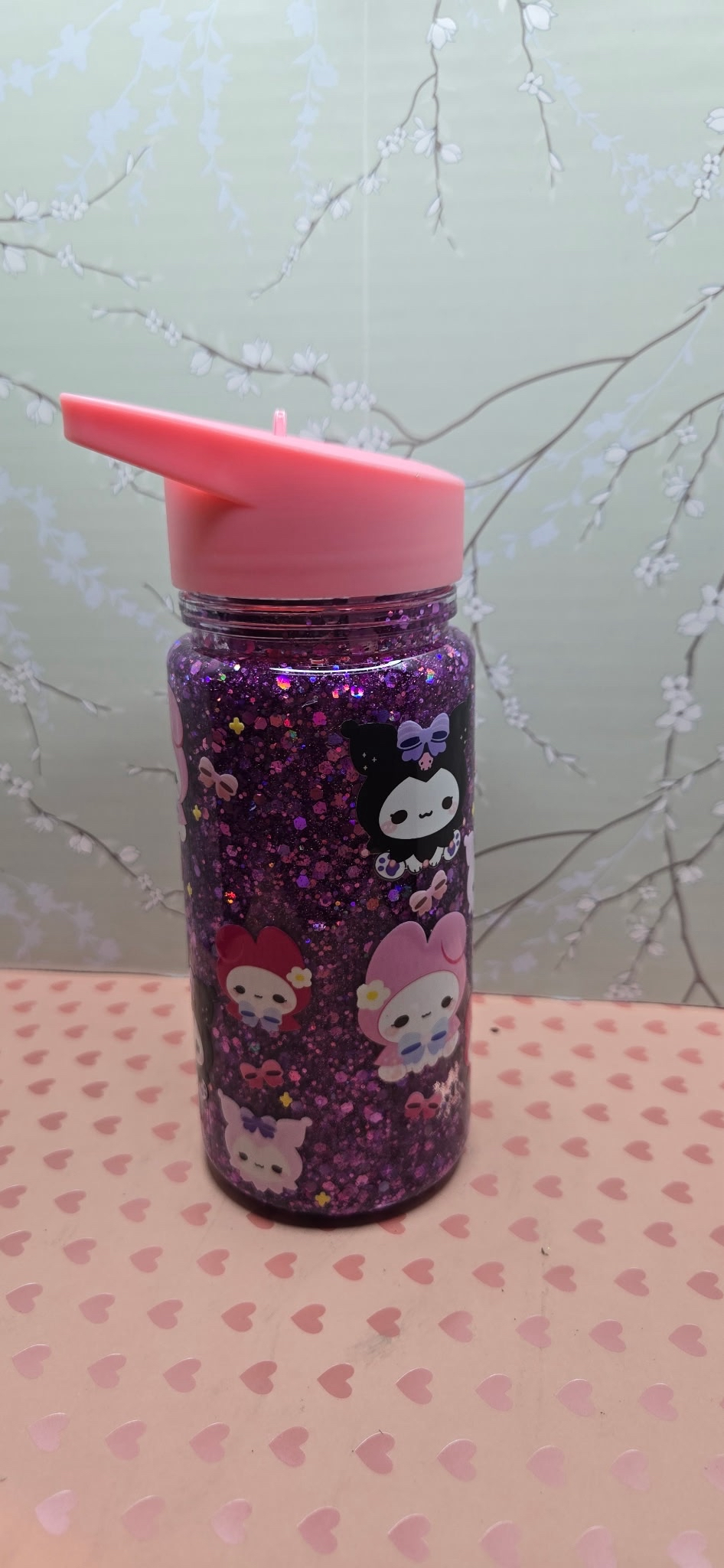 Kids Purple Snow Globe Sip Cup