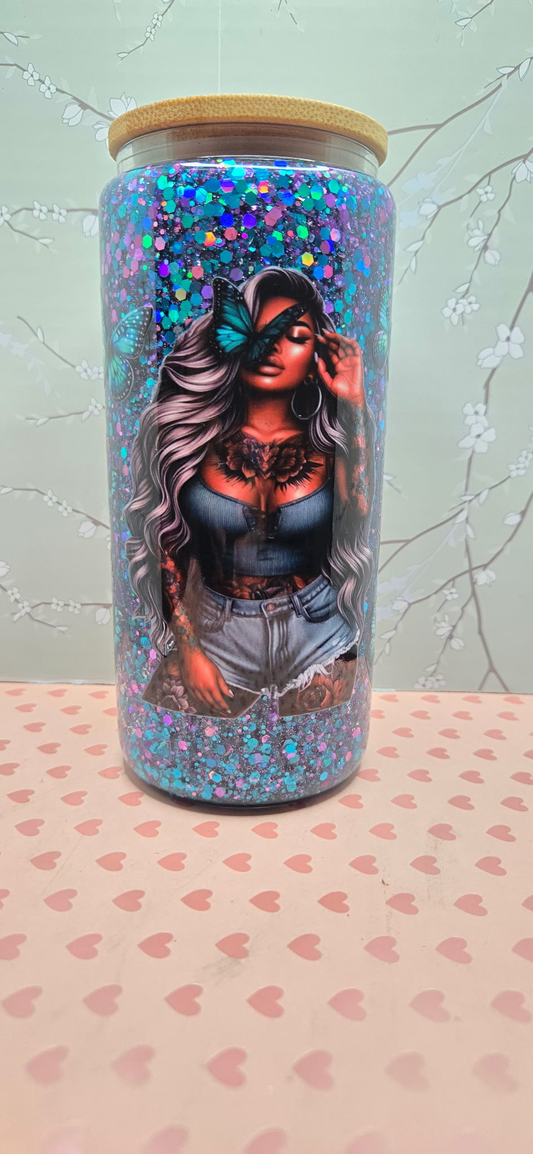 Tattooed Beauty Snow Globe Cup