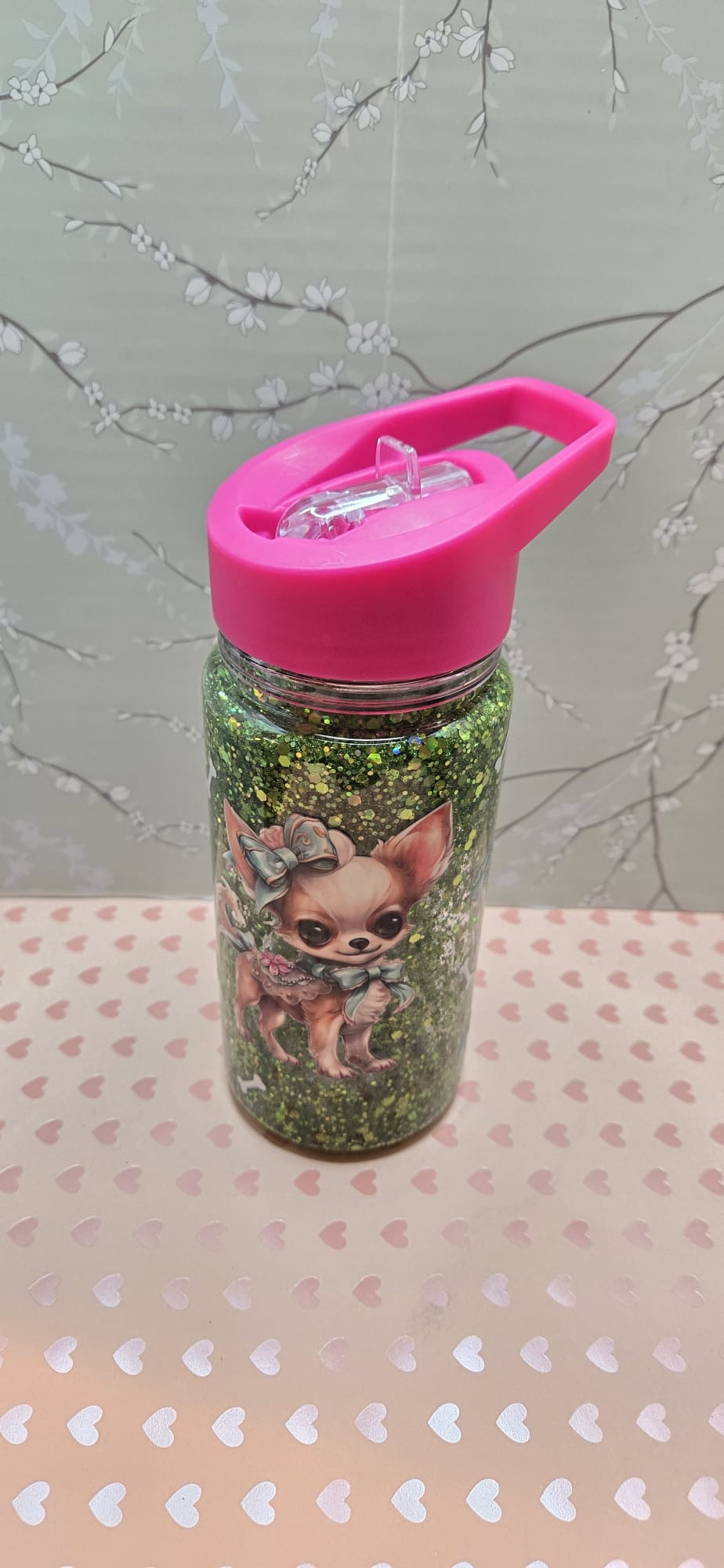 Fancy Chihuahua Snow Globe Sip Cup